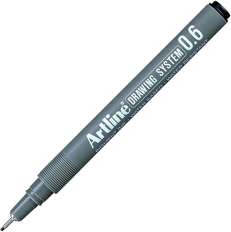 Artline Drawing System 0.6 Çizim Kalemi Uç:0,6mm Siyah Lv-a-ek-236 Black