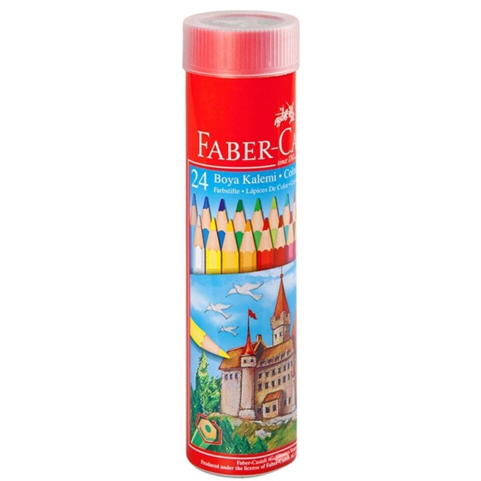 Faber Castell Kuru Boya Kalemi 24'lü Metal Tüp 116524