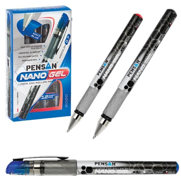 Pensan Roller Kalem Nano Gel Jel Bilye Uçlu 0.7 Mm Siyah
