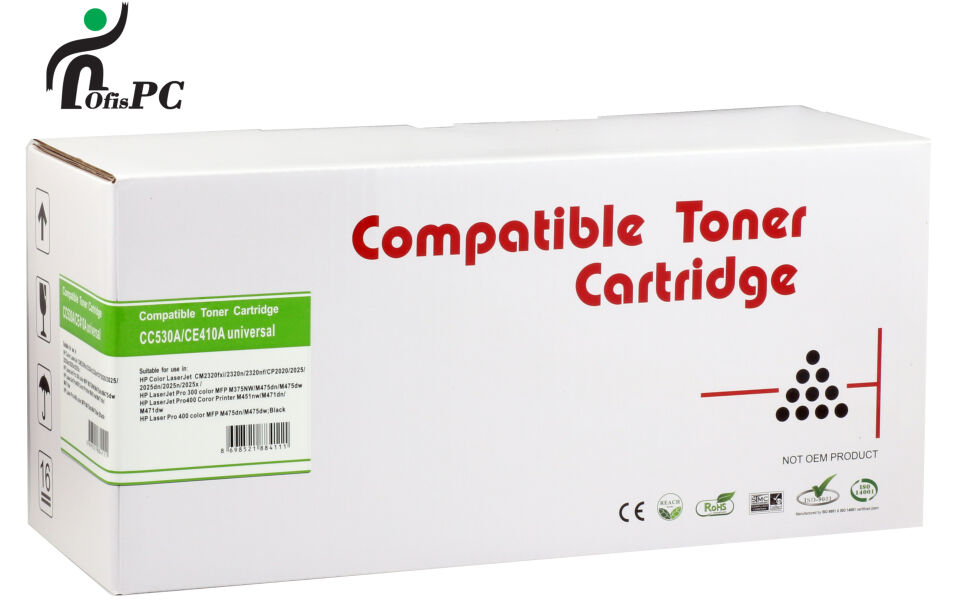 Ofispc Hp Cc530a-ce410a-cf380a 4k Siyah Üniversal Muadil Toner