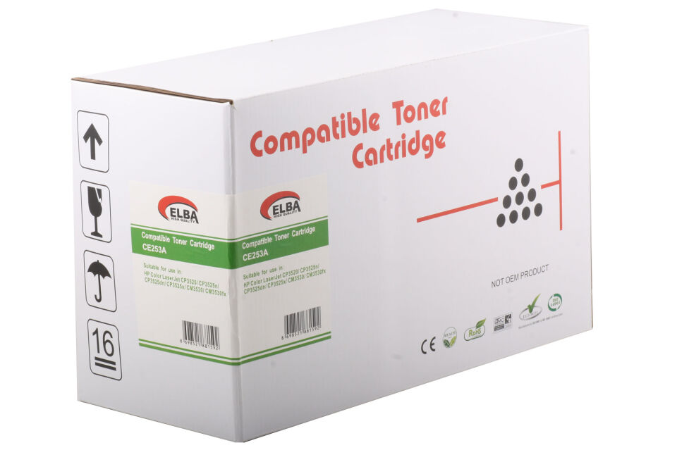 Elba Hp Ce253a Cp3525-cm3530 Kirmizi Toner