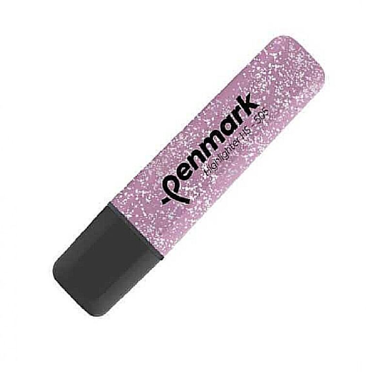Penmark Metalik Simli Fosforlu Kalem Gülpembe Hs-505-15