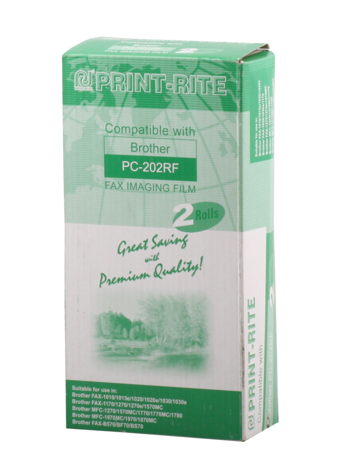 Print-rite Brother Pc-202rf Muadil 2 Li Fax Filmi Rfb403bgua