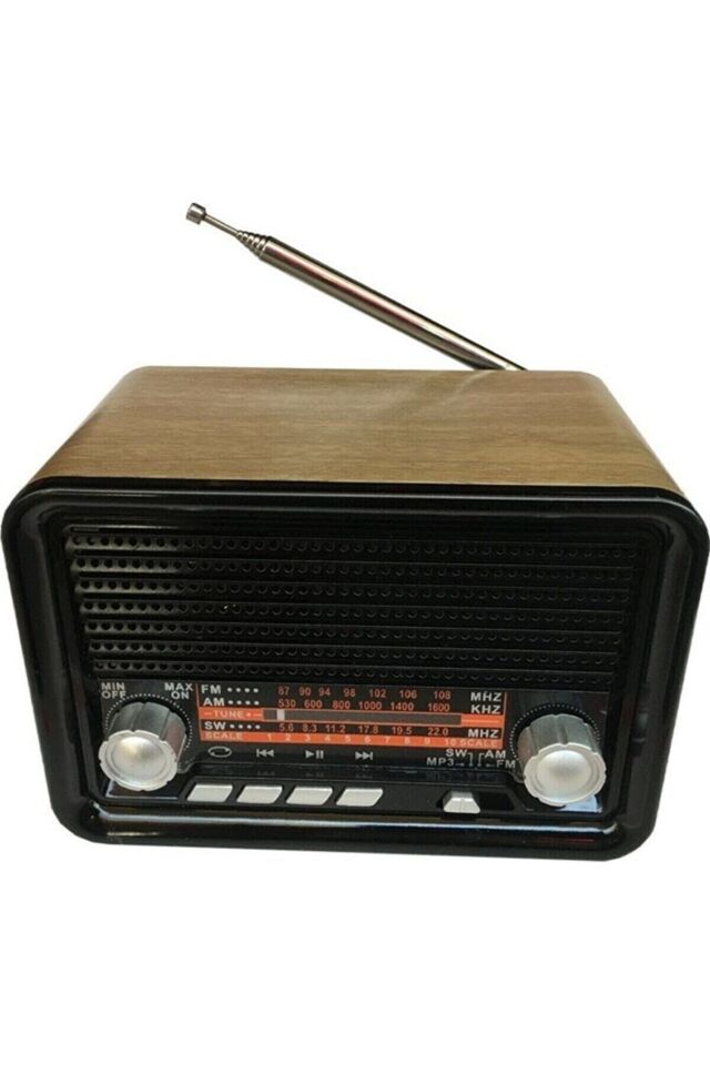 Everton Rt-302 Bluetooth-usb-sw-fm Şarjlı Nostaljik Radyo