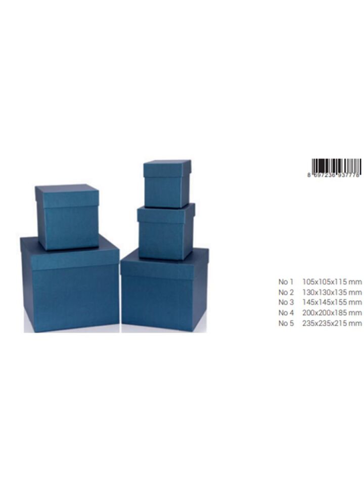 Gıpta Hediyelik Kutu Rutıla Navy Küp Bx77780-2