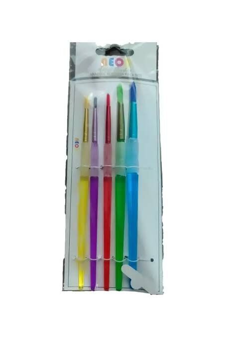 Neon Hobi Fırça Seti 5li Silikon Sap Hkd150
