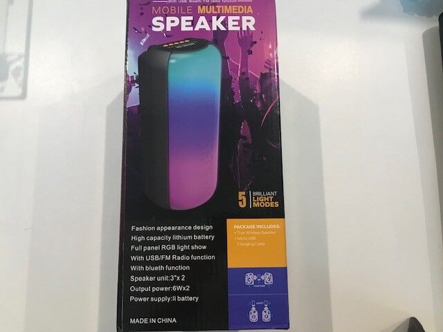 Portable Ms-3623bt Şarjlı Fm-sd-usb Bluetooth Rgb Spekaer