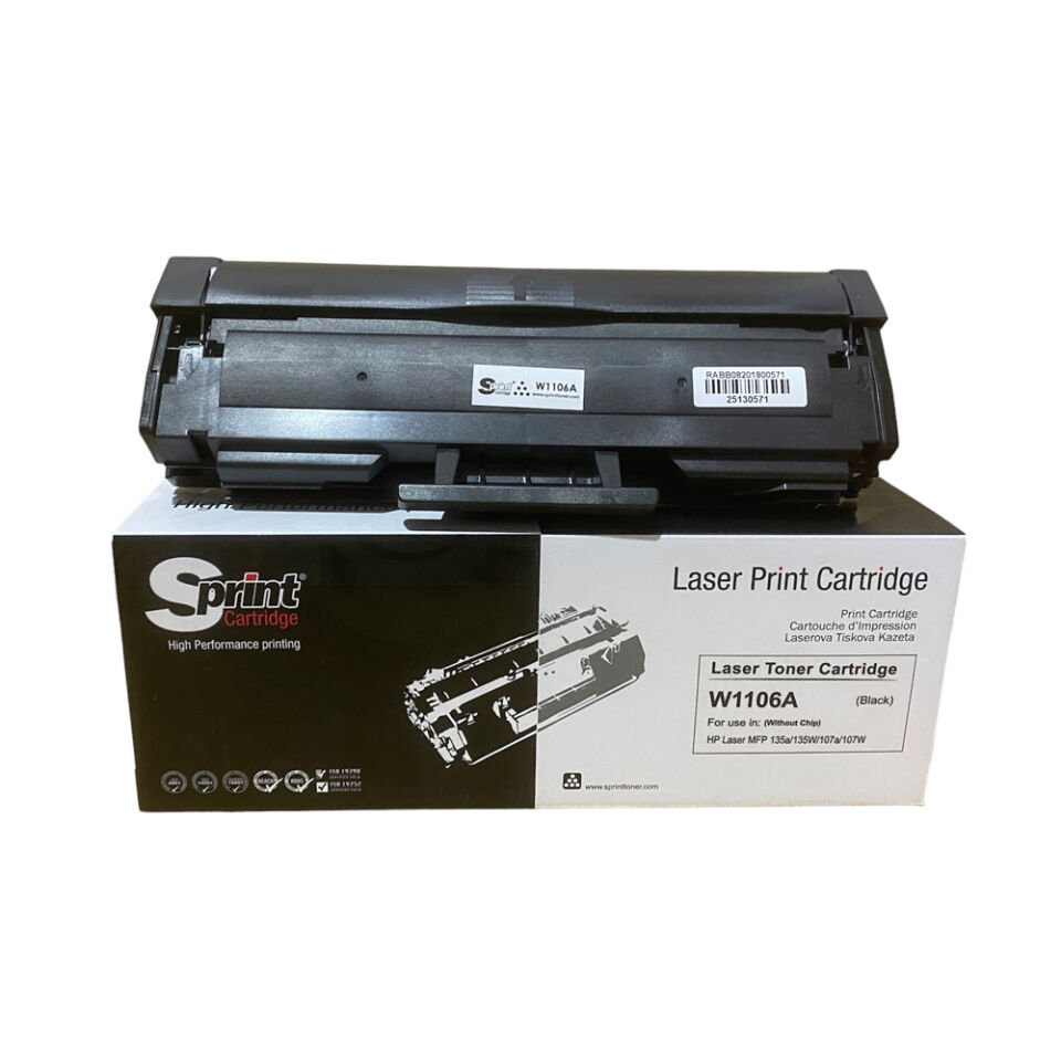 S Print W1106a (106a) Toner (çipsiz) (1k*) Sp10-106w