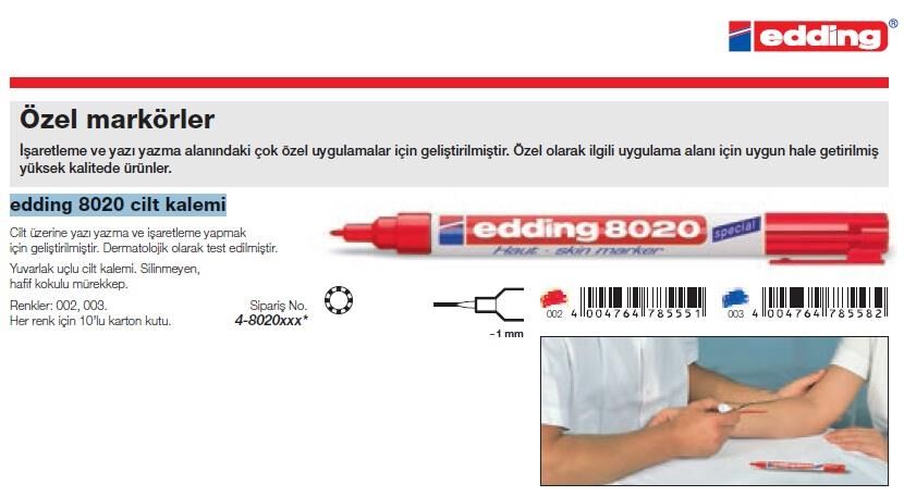 Edding Cilt Kalemi Mavi (e-8020) Ed802003