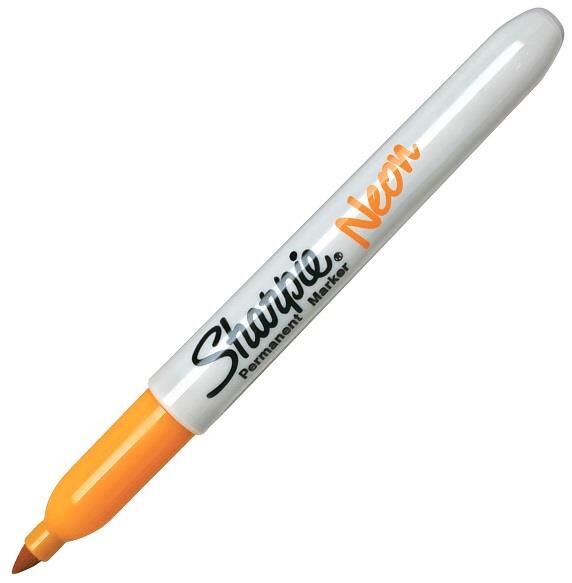 Sharpie Permanent Kalem Neon Yuvarlak Uç Turuncu Sh-1881077