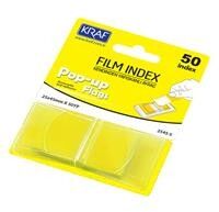 Kraf İndex Film (pp) 25x45 Mm Pop-up Tek Renk 50 Yp Sarı 2545-5