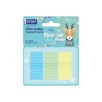 Kraf İndex Film (pp) 42x19 Mm Pop-up 3 Renk 20 Yp Pastel Puantiyeli 4219-2