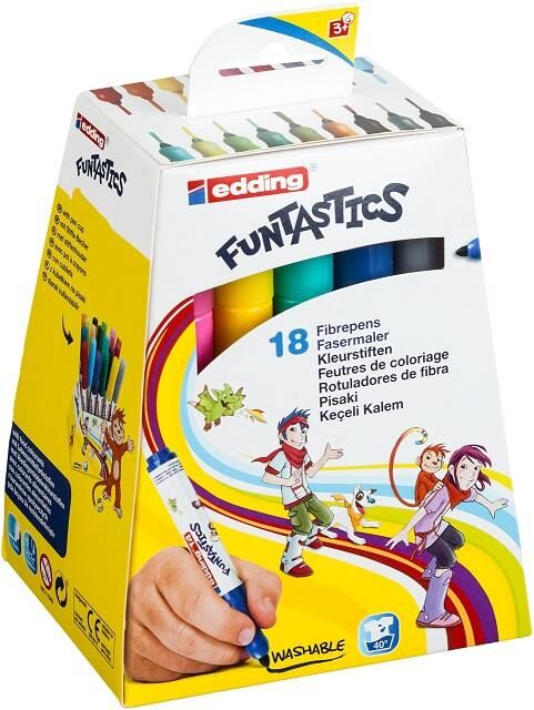 Edding Funtastıcs Keçeli Kalem 18'li Jumbo (e-14) Ed14k1899