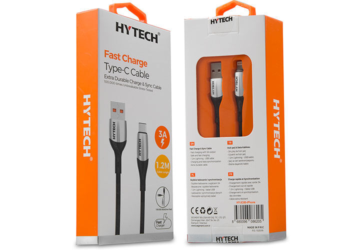 Hytech Hy-x350 3a Iphone Lightning 1,2m Silver Şarj Kablosu