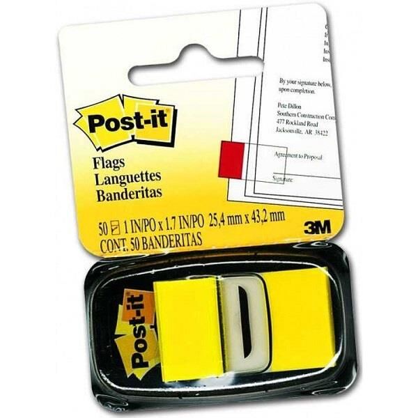 Post-it Yapışkanlı Not İndeks 50'li Sarı 680-5