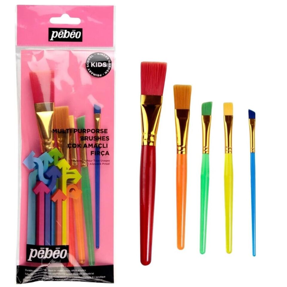 Pebeo Çok Amaçlı Fırça Set 5'li Kids Set-kids