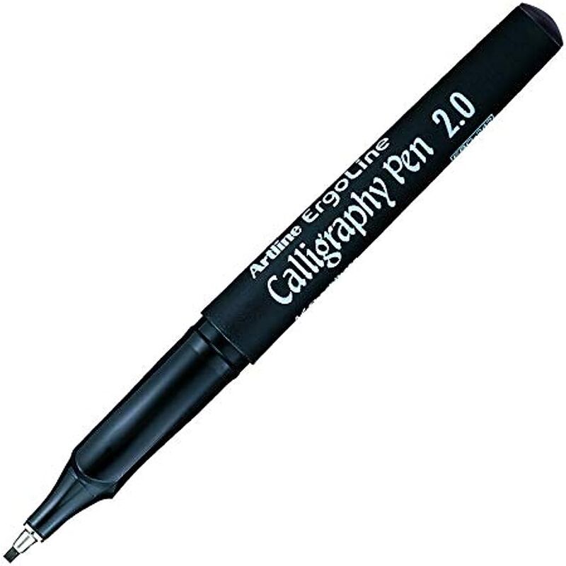 Artline Ergoline Calligraphy Pen 2.0 Kaligrafi Kalemi Uç:2,0mm Siyah Lv-a-erg-242 Black