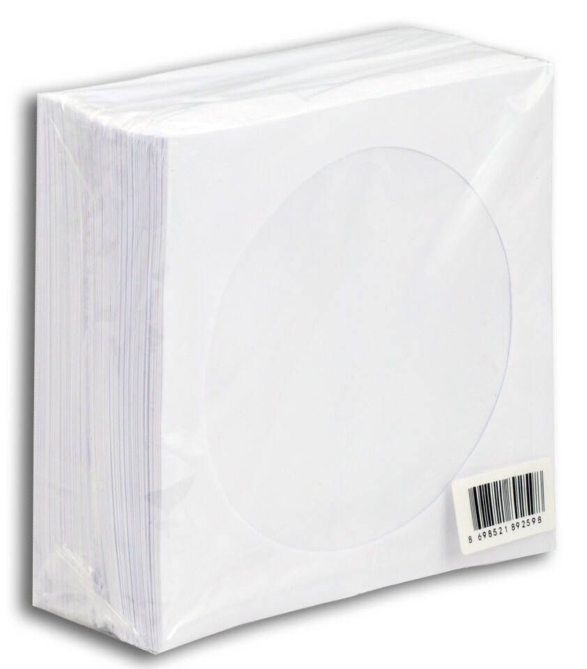Asil Cd Zarfı 12,5x12,5 Cm 80 Gr Beyaz Pencereli As-3001
