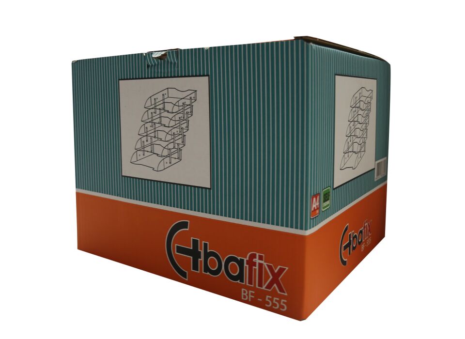 Bafix Evrak Rafı Plastik 5'lü Şeffaf Bfx-555