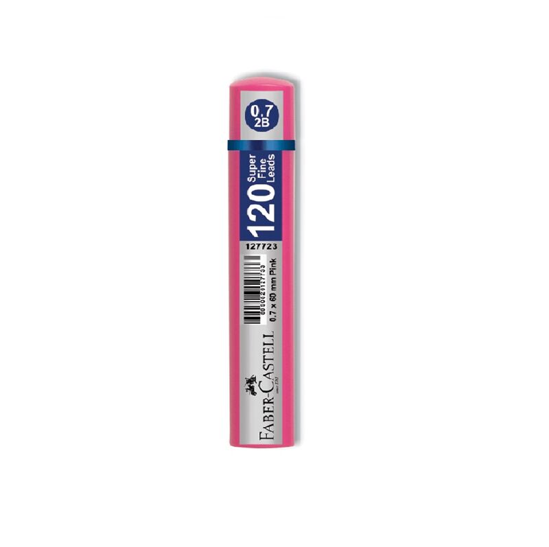 Faber Castell Kalem Ucu ( Min ) 0,7 Mm Grip 2b 60mm 120'li Pembe 1428