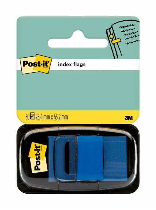 Post-it Yapışkanlı Not İndeks 50'li Mavi 680-2