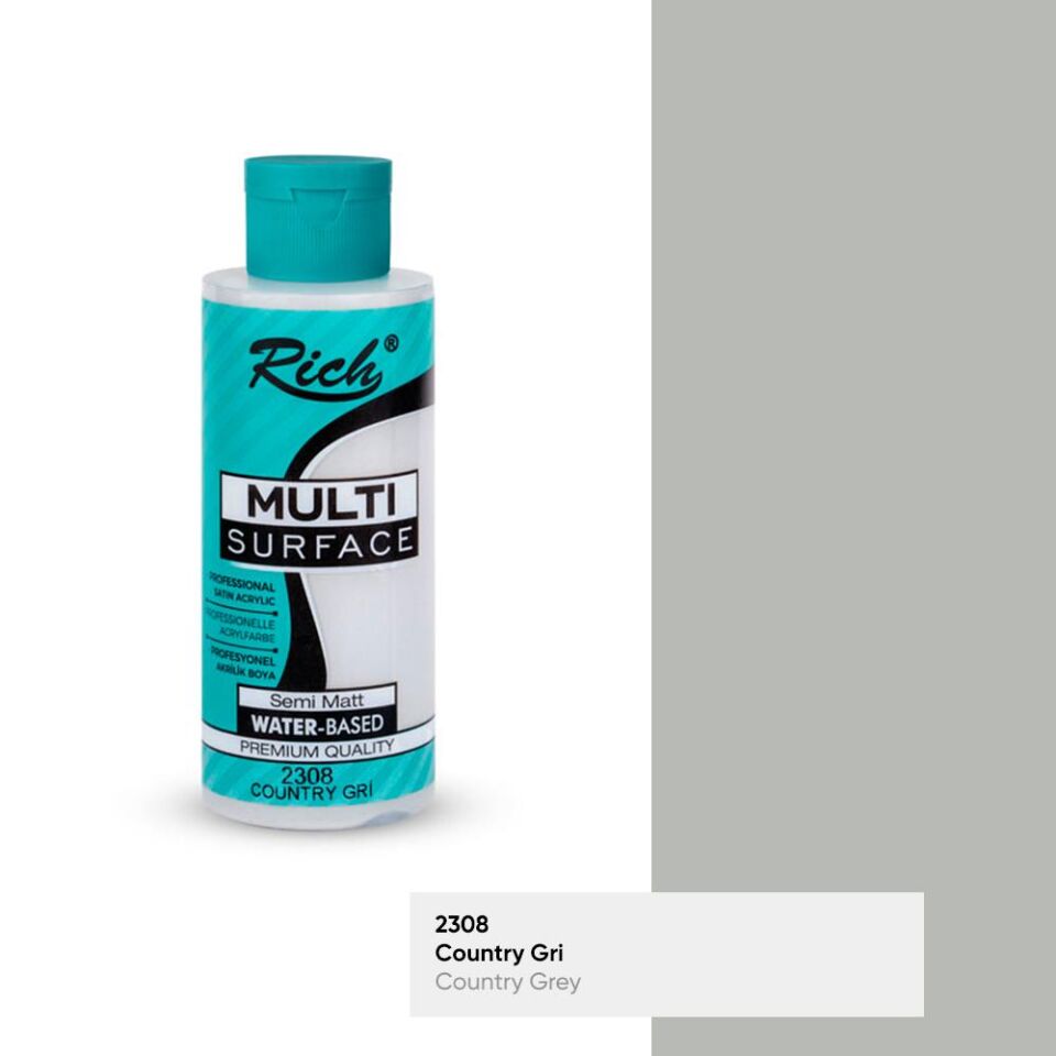 Rich Multi Surface Akrilik Boya 120 Cc Country Gri Mls-120-2308