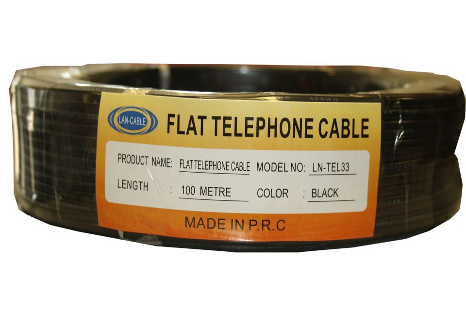 Köken Ln-tel33 100mt Siyah Telefon Kablosu