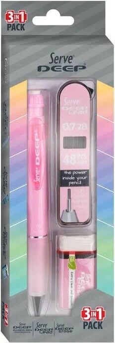 Serve Deep Okul Seti 3 Lü Pembe Serve.sv-deep3setsp