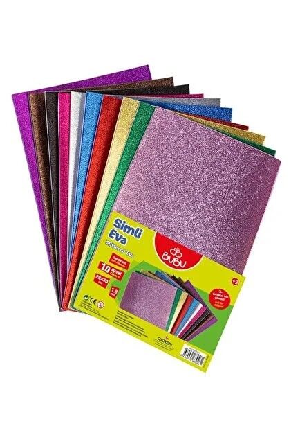Bu-bu Simli Eva 20x30 Cm 10'lu Yapışkanlı Ev0038