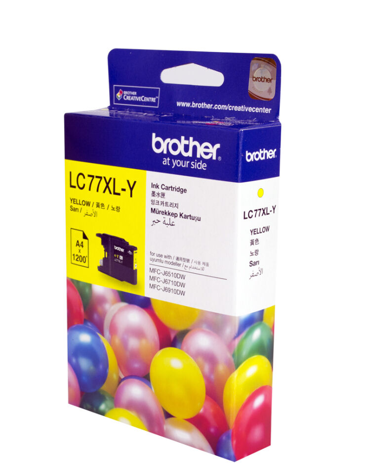 Brother Lc-77xly Yellow Sarı 1.200 Sayfa Kartuş Mfc-6170-6510-6910 Mfj-j6710dw