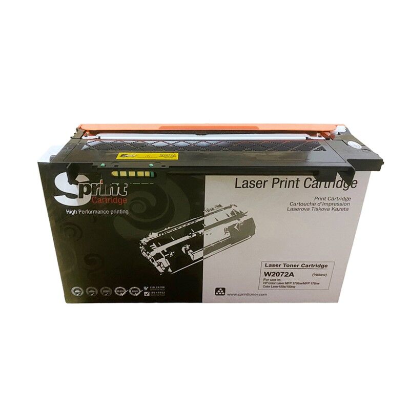 S Prınt W2072a (117a) Yellow Toner - Çipli (0.7k*) Sp10-117y