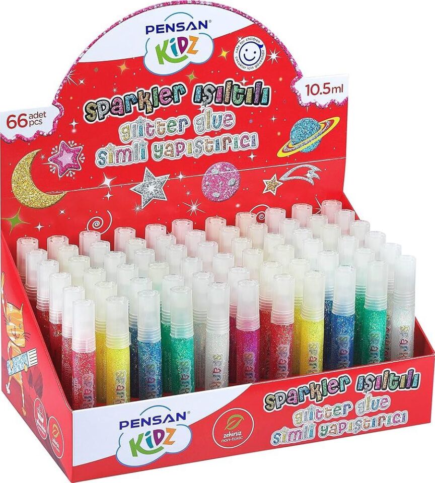 Pensan Simli Sıvı Yapıştırıcı 10.5 Ml Kırmızı Pe99120-rd
