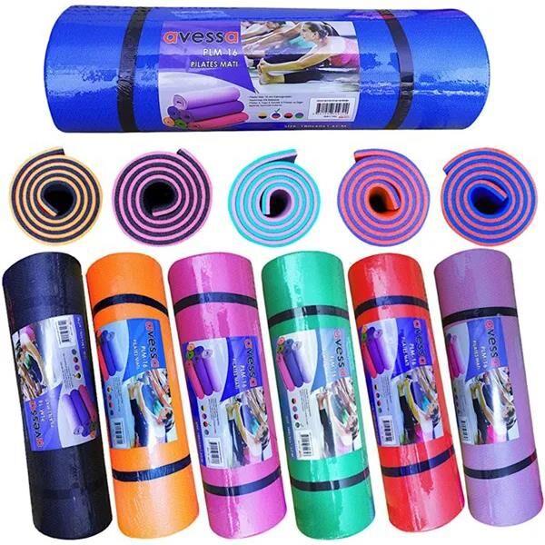 Avessa Pilates Matı 60x180 Cm 10 Mm Mavi-kırmızı Plm-10