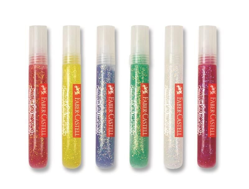 Faber Castell Sıvı Simli Yapıştırıcı 10,5 Ml Kırmızı 179860-4