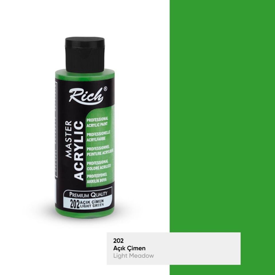 Rich Master Akrilik Boya 120 Cc Açık Çimen Akr-120-202