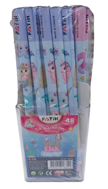 Fatih Kurşun Kalem Jumbo Üçgen Cute Fish Başlangıç Kalemi 18216