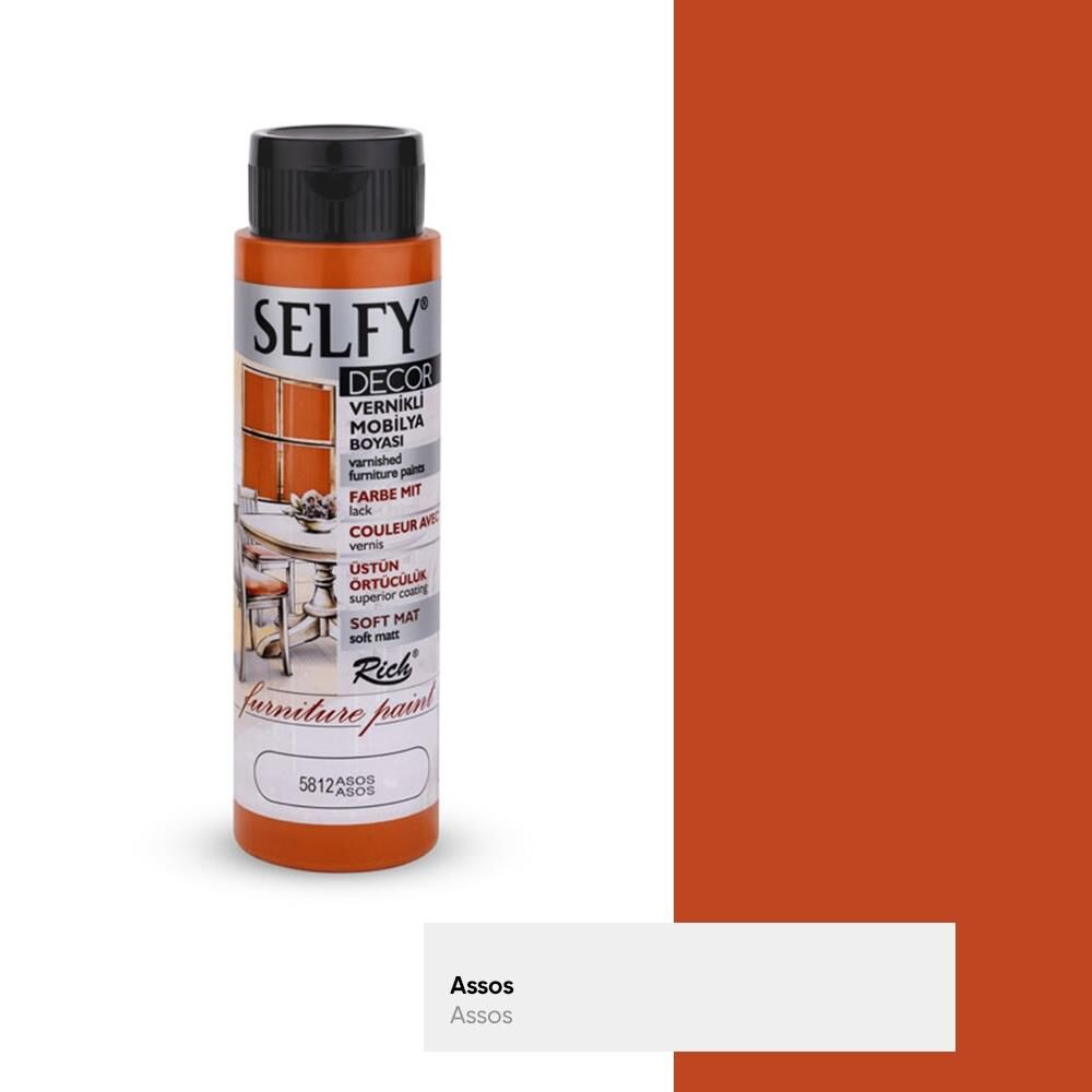 Rich Selfy Decor Mobilya Boyası Vernikli 500 Cc ( 5812 ) Asos Slf-500-09475
