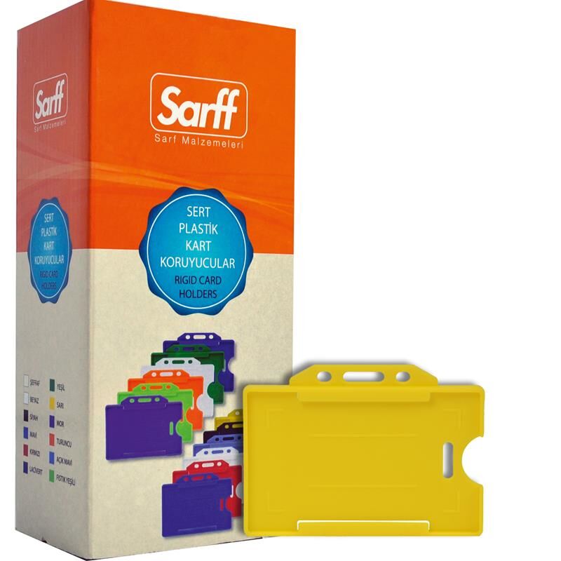 Sarff Kart Muhafaza Kabı Yatay 50'li Sarı 15323017