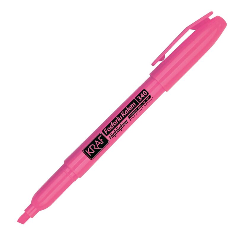 Kraf Fosforlu Kalem Tipi 340 Pembe