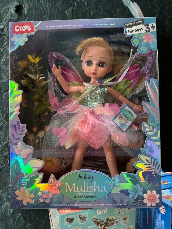 Ctoys Gökkuşağı Etekli Ve Işıltılı Kanatlı Peri Bebek Qj161-d