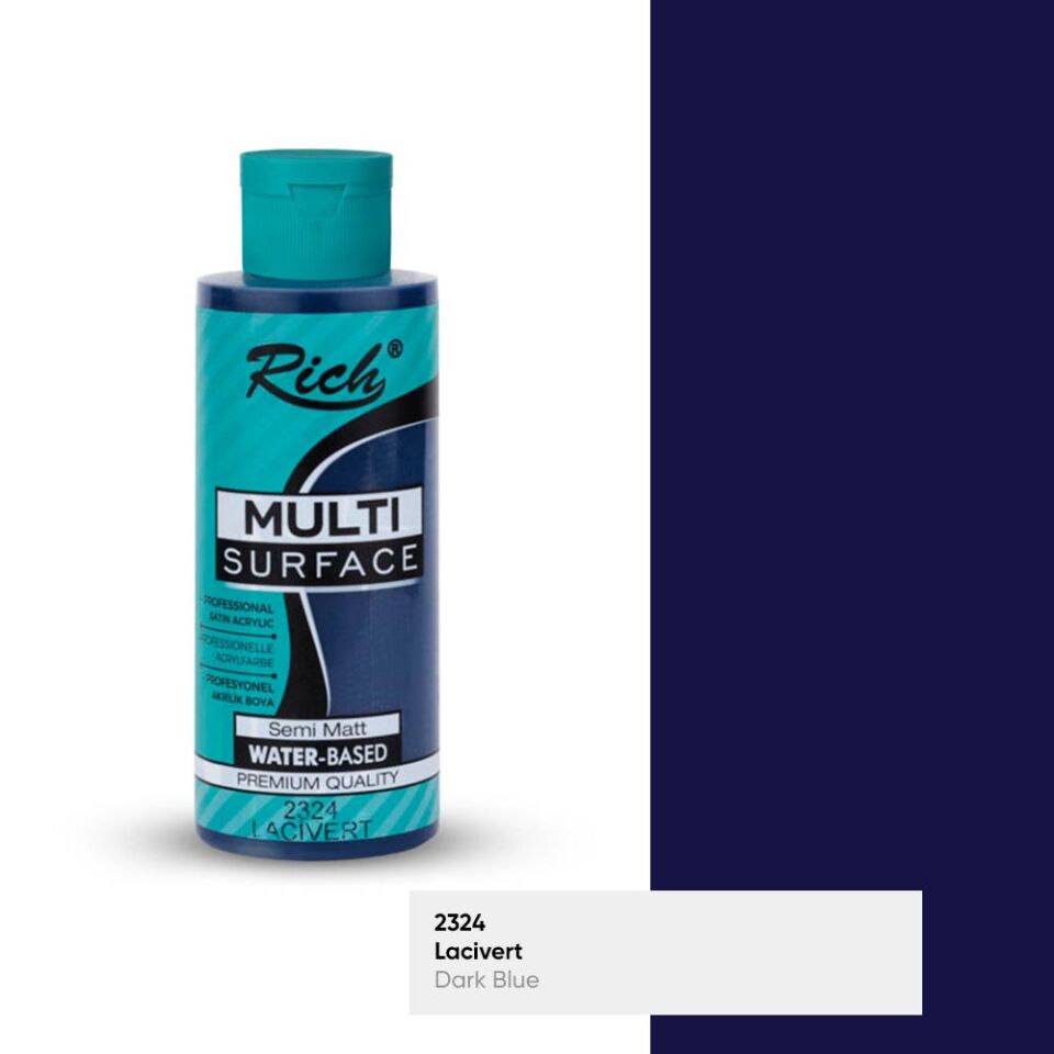 Rich Multi Surface Akrilik Boya 120 Cc Lacivert Mls-120-2324