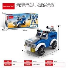 Ctoys Lego Robota Dönüşebilen Polis Araçları Bloklar 81 Prç 8868-6