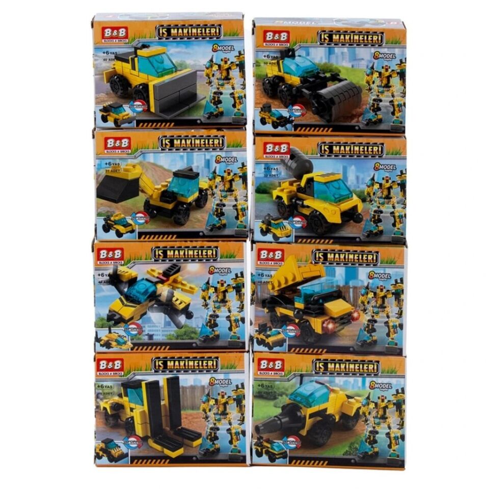 Ctoys Lego İş Makinası Dönüşebilen Bloklar 50 Prç 8615
