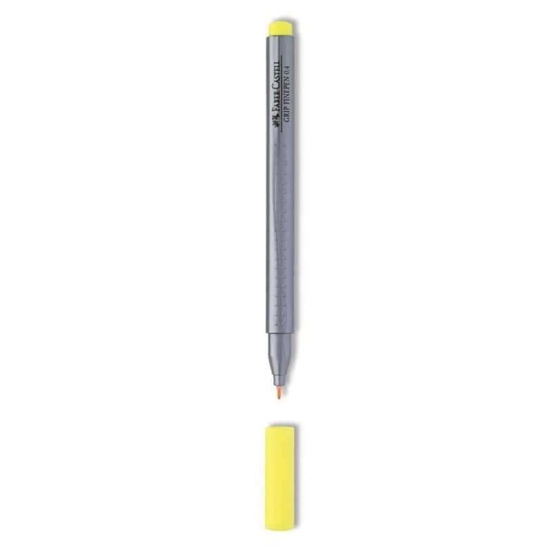 Faber Castell Keçe Uçlu Kalem Grıp Finepen 0,4 Mm Krom Sarısı 677