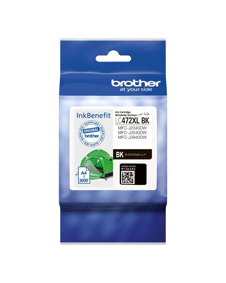 Brother Lc472xlbk Black Siyah 3.000 Sayfa Kartuş Mfc-j2340-j3540-j3940