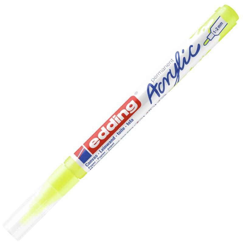 Edding İnce Uçlu Akrilik Markör Fosforlu Sarı (e-5300) Ed5300065