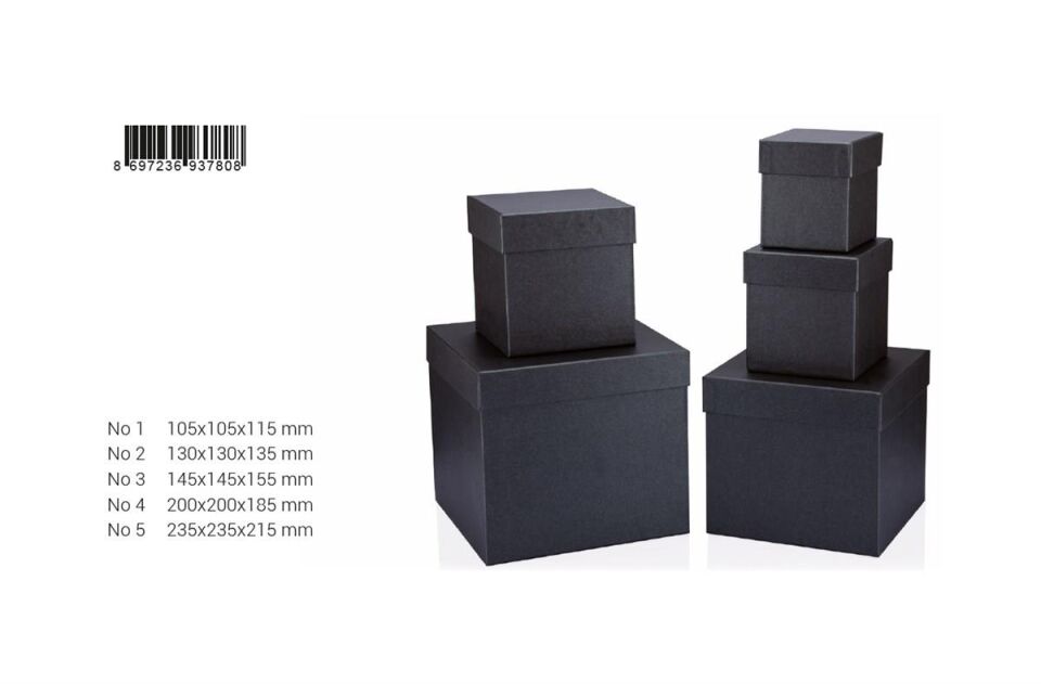 Gıpta Hediyelik Kutu Rutıla Anthracıte Küp Bx78080-2