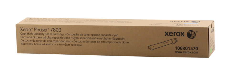 Xerox 106r01570 Phaser 7800 Yüksek Kapasite Cyan Mavi Toner 17.200 Sayfa