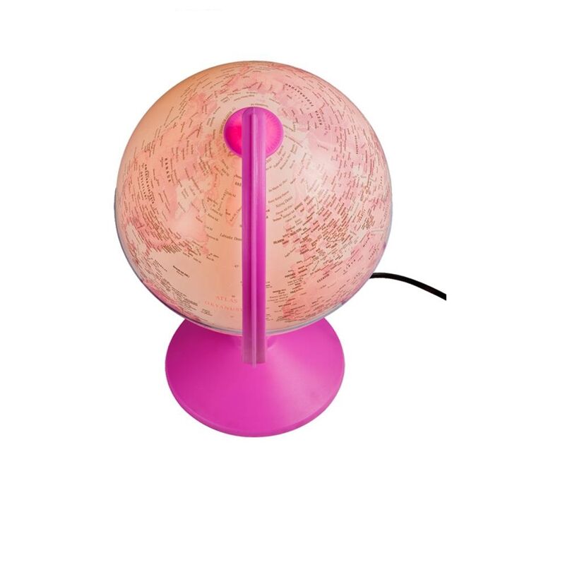 Gürbüz Işikli Siyasi Küre 20 Cm Pembe Grb-43201