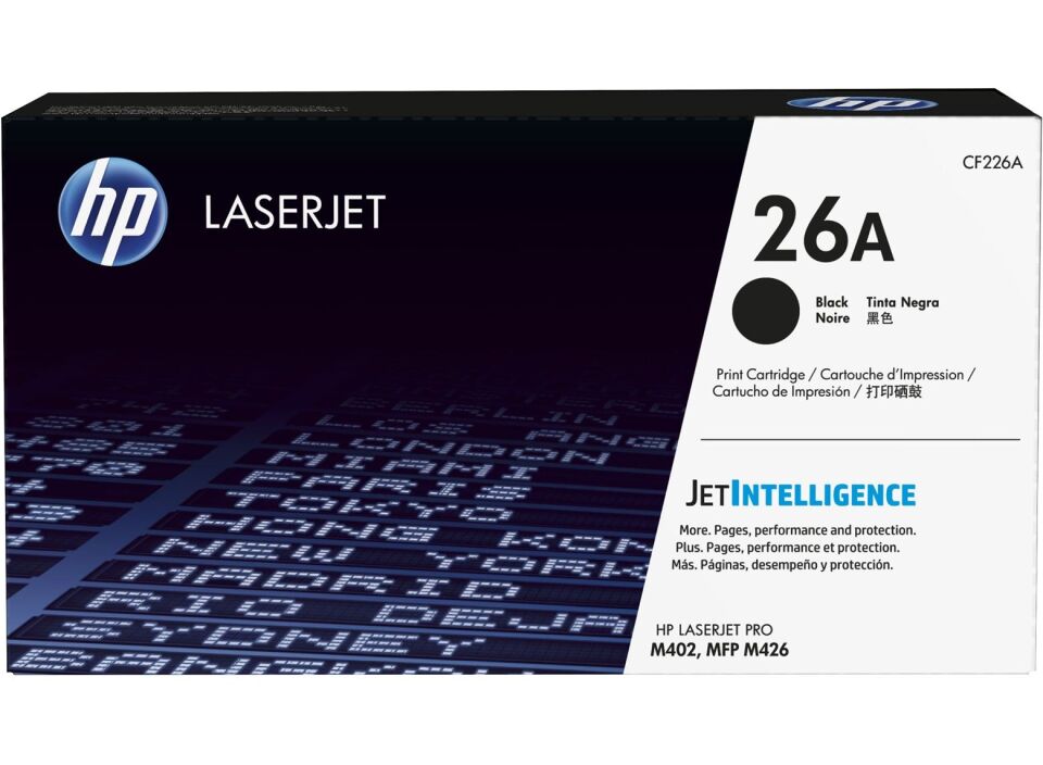 Hp 26a Black Siyah 3.100 Sayfa Toner Cf226a